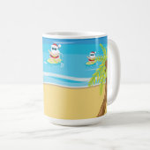 MUG CUTE SURF NOËL SANTA CLAUS (Devant droit)
