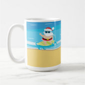 MUG CUTE SURF NOËL SANTA CLAUS (Gauche)
