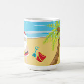 MUG CUTE SURF NOËL SANTA CLAUS SUR LA PLAGE (Centre)