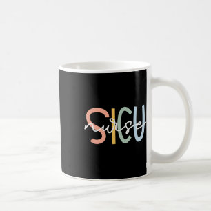Mug Cute Surgical Icu Nurse Sicu Team Co. Blac féminin