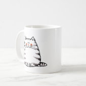 Mug Cute Tabby Cat - Kawaii kitty pour amoureux de les (Devant gauche)