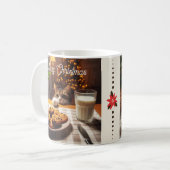 Mug Cute Tabby Cat Reaching pour les cookies Noël (Devant gauche)