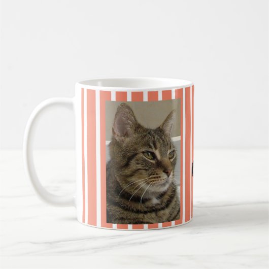 Mug Cute Tabby Chat Personnalisé Strié (Gauche)
