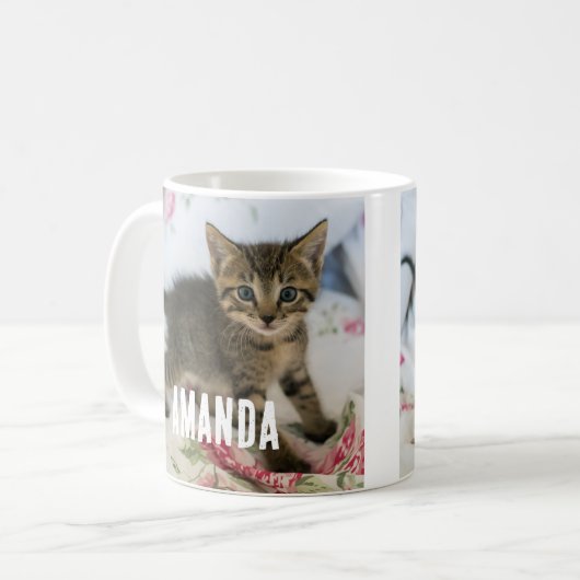 Mug Cute Tabby Kitten À L'Air Surpris (Devant gauche)