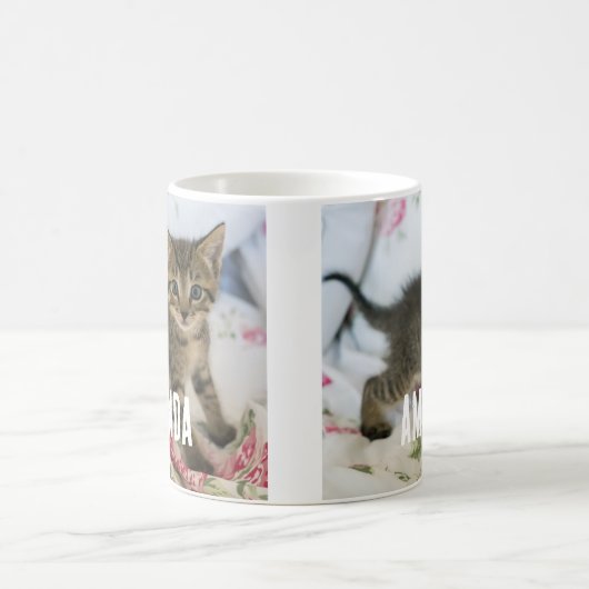 Mug Cute Tabby Kitten À L'Air Surpris (Centre)
