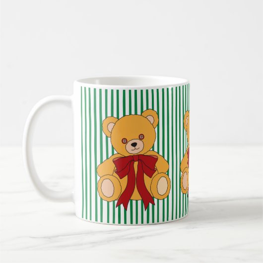 Mug Cute Teddy Bear Christmas (Gauche)