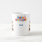 Mug Cute Teddy Bear Joyeux Anniversaire Personnalisé (Centre)
