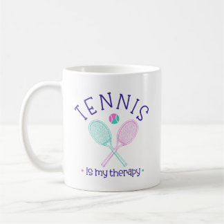 Mug Cute Tennis is My Therapy Girly 