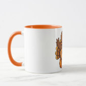 Mug Cute Thanksgiving turkey with guitar (Gauche)