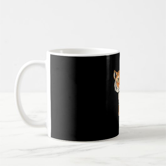 Mug Cute Tiger Animaux sauvages Nature Jungle (Gauche)