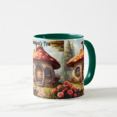 Mug Cute toadstool maison de fée avec nom modifiable (Devant droit)