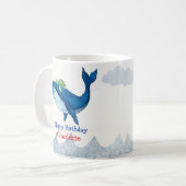 Mug Cute tortue Baleine course océan Anniversaire fête (Devant gauche)
