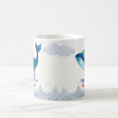 Mug Cute tortue Baleine course océan Anniversaire fête (Centre)