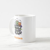 Mug Cute Trick ou Treat Candy Personnalisé (Devant gauche)