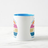 Mug Cute Tropical coucher de soleil Palm Tree Custom B (Centre)