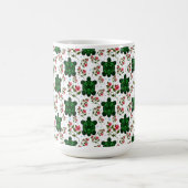Mug Cute Turtle and Floral Seamless Pattern  (Centre)