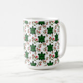 Mug Cute Turtle and Floral Seamless Pattern  (Devant droit)