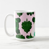 Mug Cute Turtle Leaves Seamless Pattern, Tropical  (Gauche)