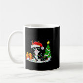 Mug Cute Tuxedo Cat Santa Christmas Tree Lights Xmas T (Gauche)