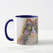 Mug Cute Tuxedo Chat Dessin d'art Chats (Gauche)