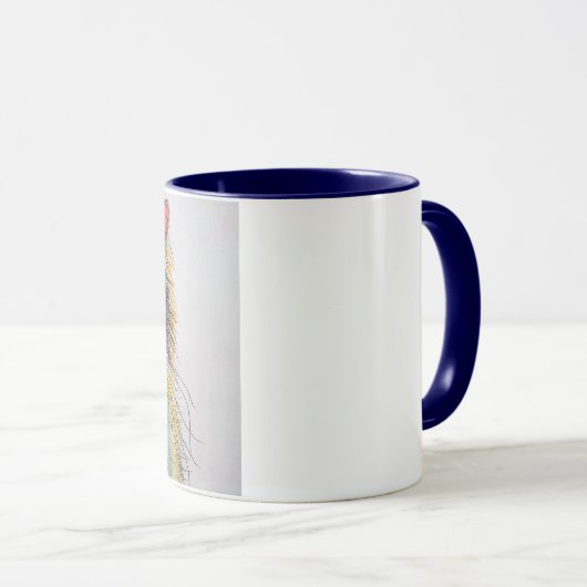 Mug Cute Tuxedo Chat Dessin d'art Chats (Devant droit)
