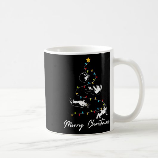 Mug Cute Tuxedo Chats Feux de Noël Propriétaire Chat L (Droite)