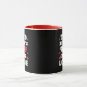 Mug Cute Two Hearts One Love Anniversaire Saint-Valent (Centre)