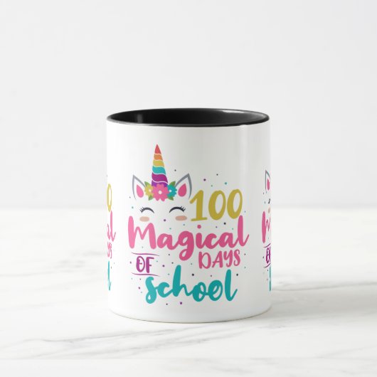 Mug Cute Unicorn 100 Jours Magiques De L'École (Centre)