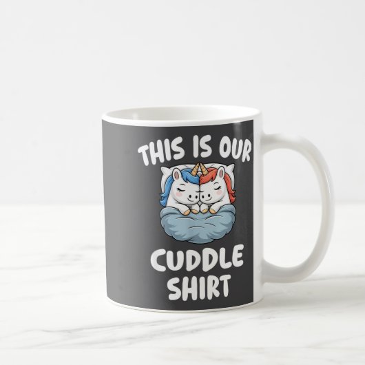 Mug Cute Unicorn Couple This Is Our Cuddle (Droite)