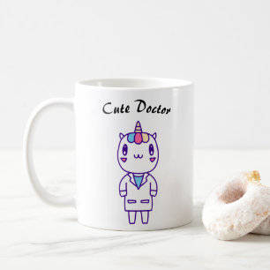 Mug Cute Unicorn Docteur Cadeau - Drôle Design Médical