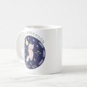 Mug Cute unicorn dream big navy blue (Devant gauche)