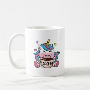Mug Cute Unicorne avec café