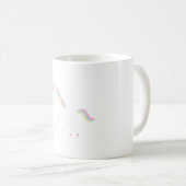 Mug Cute Unicorne Blanche Avec Pastel Mane (Devant droit)