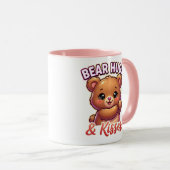Mug Cute Valentine Bear – Bear Hugs & Kisses (Devant droit)
