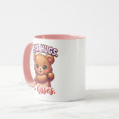 Mug Cute Valentine Bear – Bear Hugs & Kisses (Devant gauche)