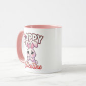 Mug Cute Valentine Bunny – Hoppy Valentine (Devant gauche)