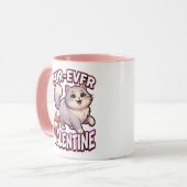 Mug Cute Valentine Cat – Fur-Ever My Valentine (Devant gauche)