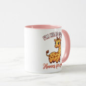 Mug Cute Valentine Giraffe – Head Over Hooves for You (Devant droit)