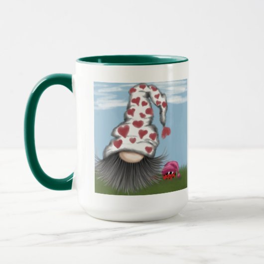 Mug Cute Valentine Gnome (Gauche)
