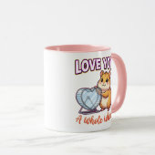 Mug Cute Valentine Hamster – Love You a Whole Wheel (Devant droit)