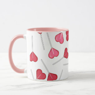 Mug Cute Valentine Heart Lolly   Motif Lollipop