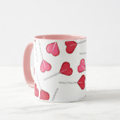 Mug Cute Valentine Heart Lolly | Motif Lollipop (Devant gauche)