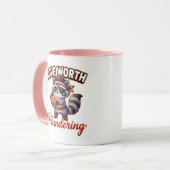 Mug Cute Valentine Raccoon Pirate-Love Worth Plunderin (Devant gauche)