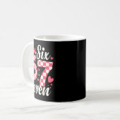 Mug Cute Valentine Six Seven Checkerboard Love Nk Hear (Devant gauche)