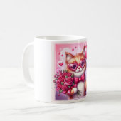 Mug Cute Valentine's day cat/chaton (Devant gauche)