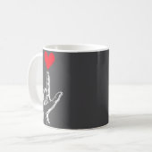 Mug Cute Valentines Day I Love You Hand Sign Language  (Devant gauche)