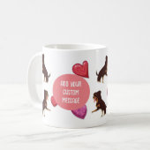 Mug Cute Valentine's Day Rottweilers Breed Lover Cadea (Devant gauche)