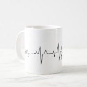 Mug Cute Valentine's Day Thème Amoureux des chiens Hea (Devant gauche)