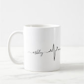 Mug Cute Valentine's Day Thème Amoureux des chiens Hea (Gauche)
