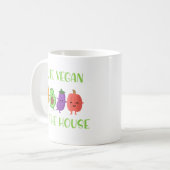 Mug Cute Vegan In the House Drôle Citation (Devant gauche)